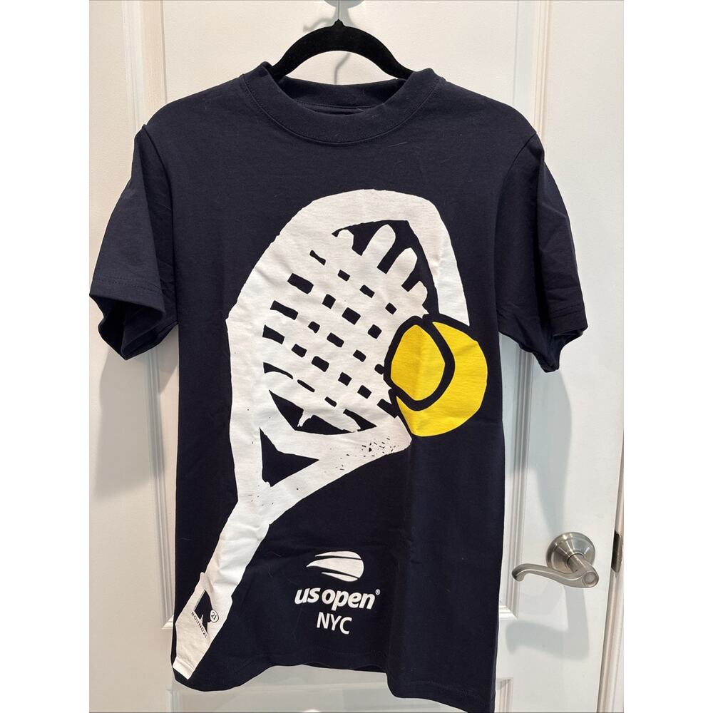 US Open Round 21 Navy Short Sleeve Rally Ready Cotton Tee Men’s Size Small New